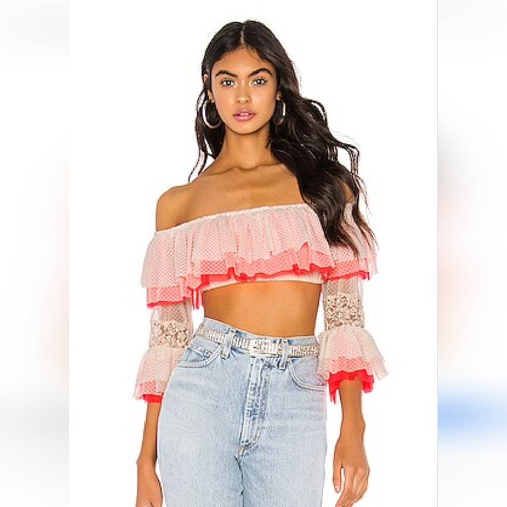 Nwt HAH by Free People cropped blouse women medium